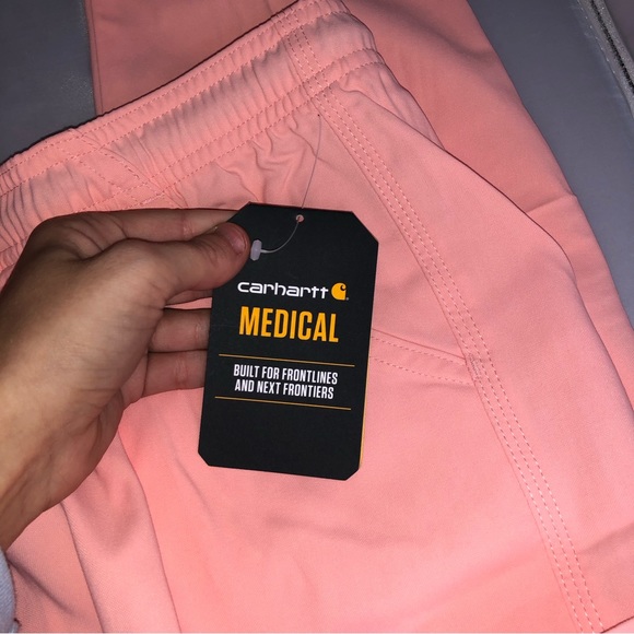 NWT Carhartt modern fit cargo jogger scrub pants color sorbet multi sizes - Picture 7 of 14